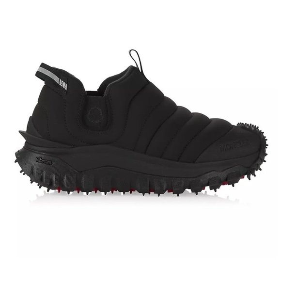 Moncler Women’s Apres Trail Low-Top Sneakers Black Size 35.5 EU NIB - Picture 1 of 6